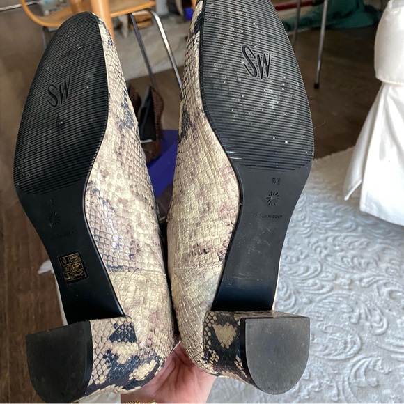 Stuart Weitzman Leather Snakeskin Boots - Picture 6 of 8